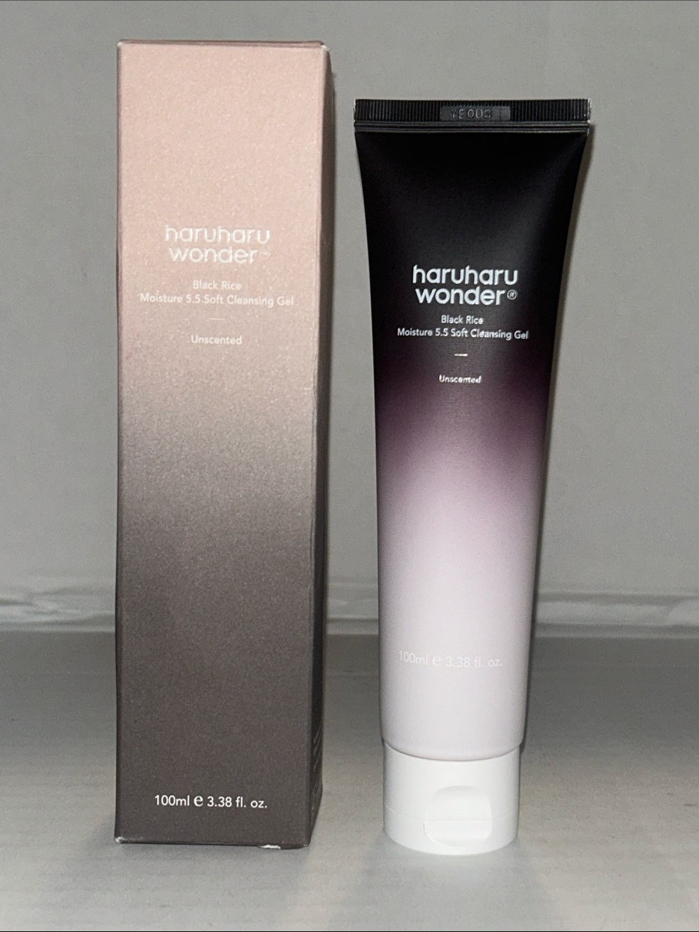 Haruharu Wonder Black Rice Moisture 5.5 Soft Cleansing Gel 3.38 fl oz x 2